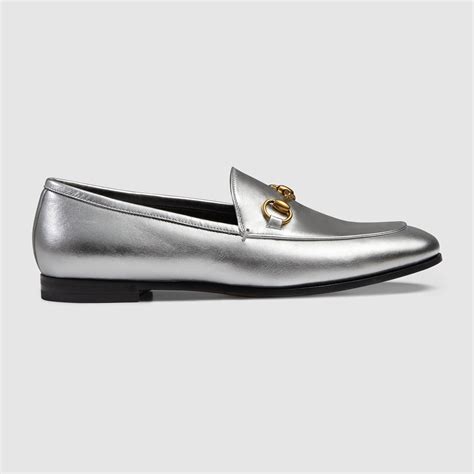 gucci loafer silver|gucci fringe loafer.